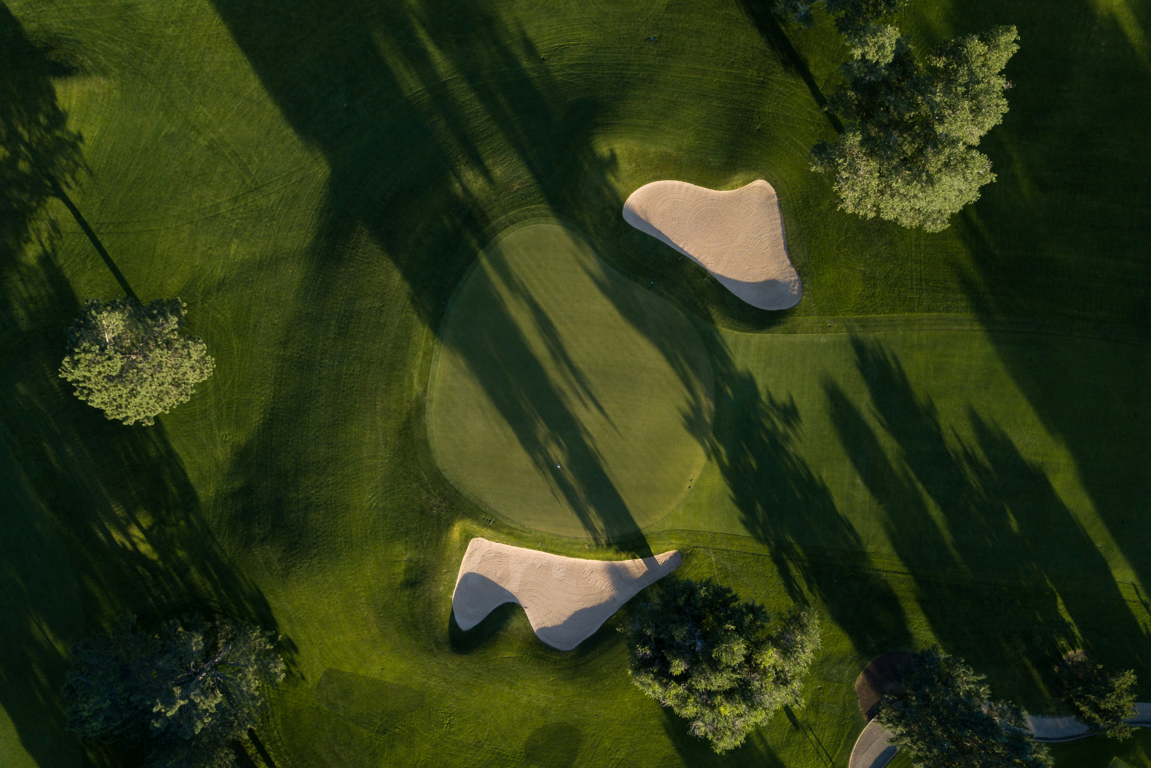 Golf course aerial